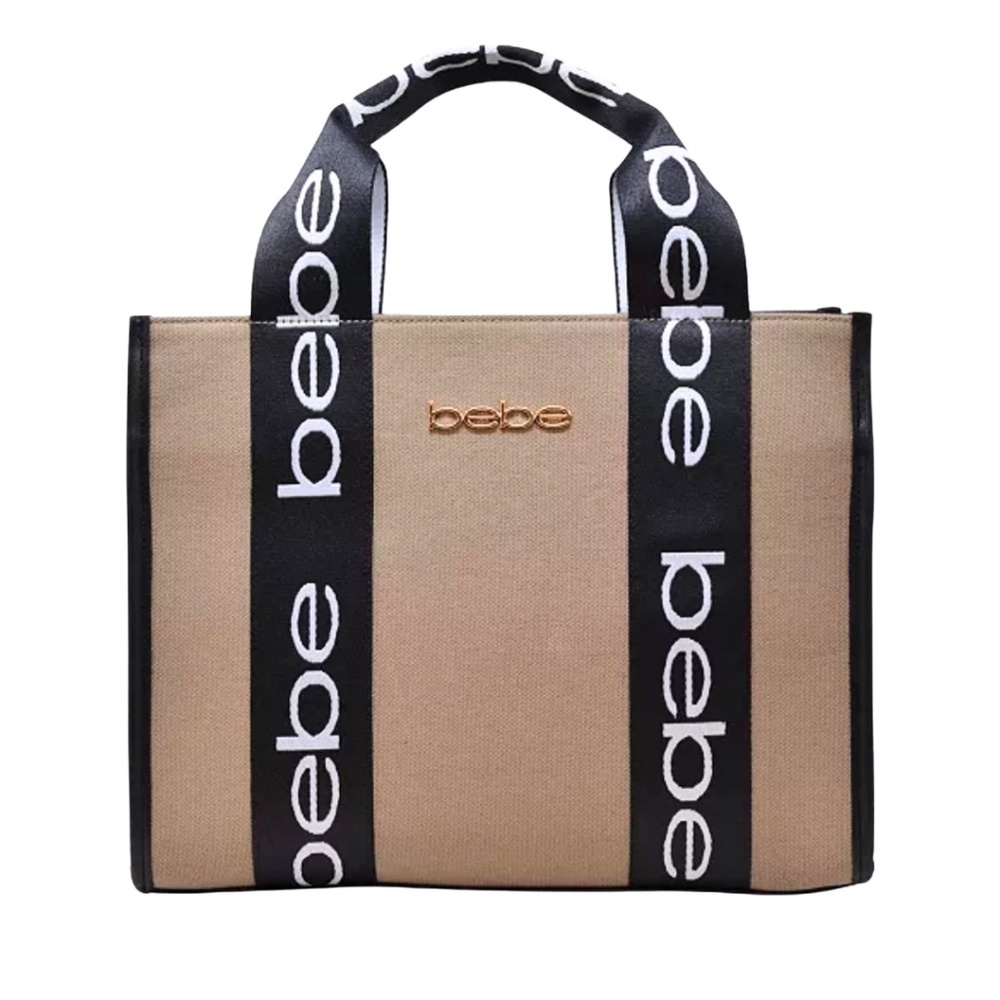 Bebe Hana Canvas Small Satchel Bag Women's Summer Canvas Bag